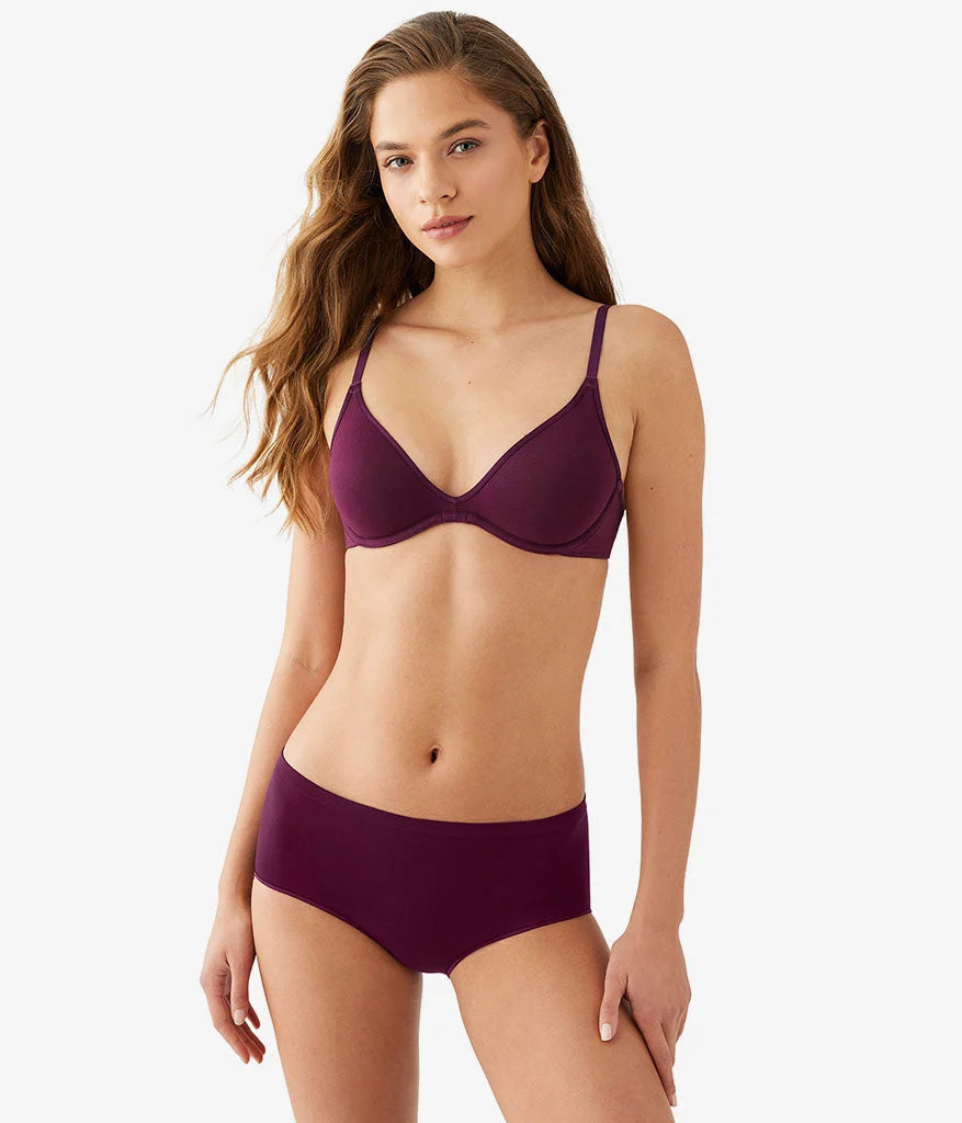 Cotton To A Tee Scoop Underwire Bra: Potent Purple
