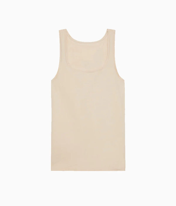 Understated Cotton Tank: Sand