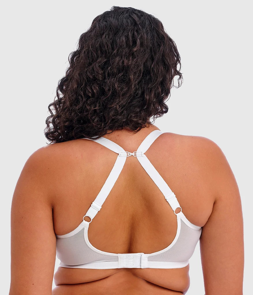 Matilda Underwire Plunge Bra: White