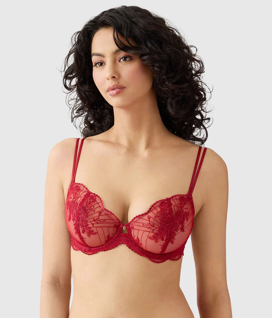 Midnight Soiree Underwire Bra: Regina Red Main image
