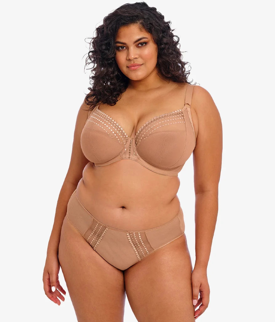Matilda Underwire Plunge Bra: Cafe Au Lait