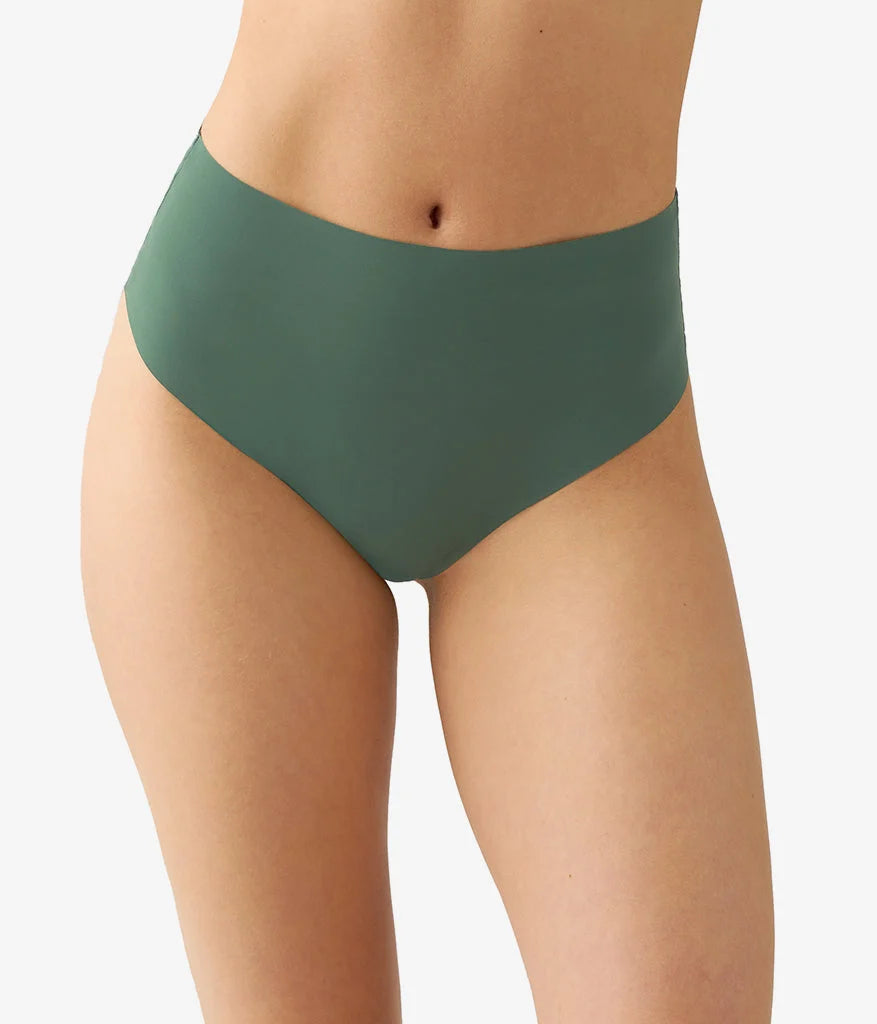 b.bare Hi-Waist Thong: Cilantro Main image