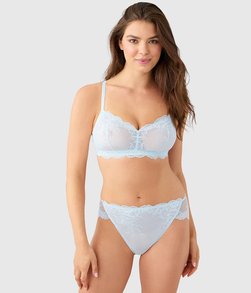 Vivid Attraction Bralette: Soft Sky