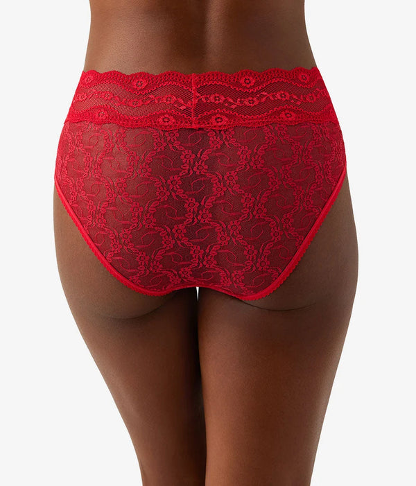 Lace Kiss Hi-Leg Panty Pack: White/Crimson Red/Night