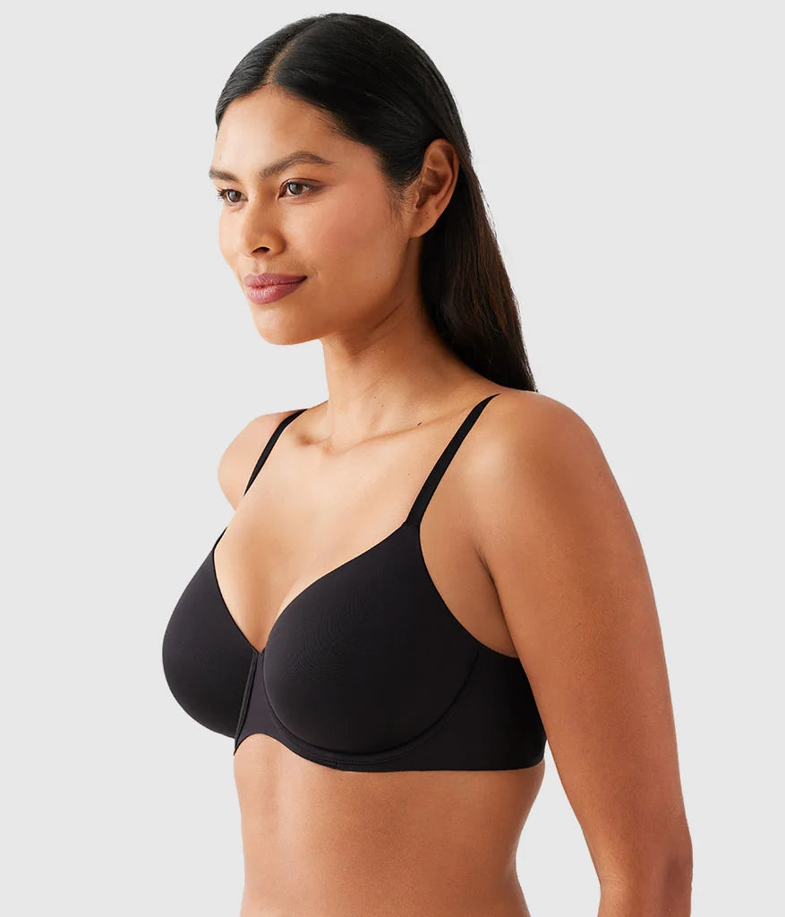 Sleek Standard Underwire Bra: Black Main image