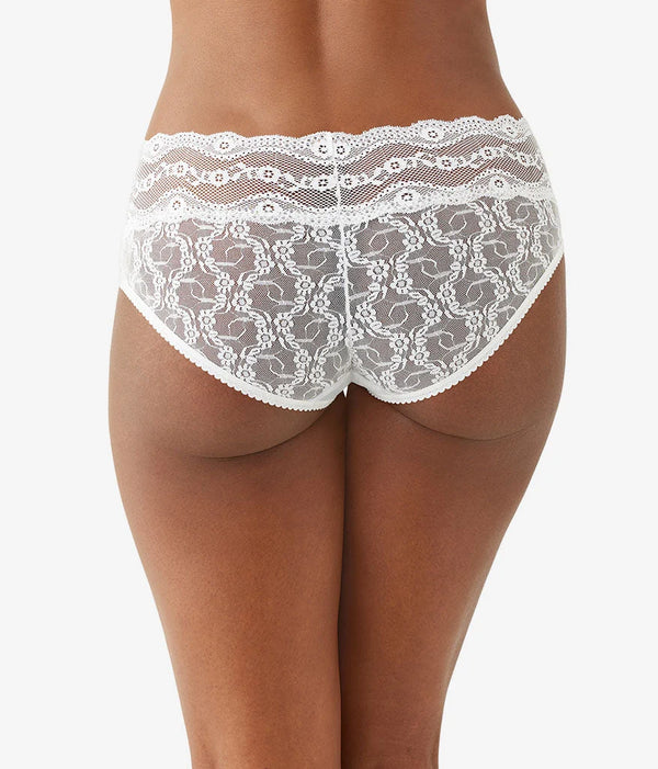 Lace Kiss Hipster: White