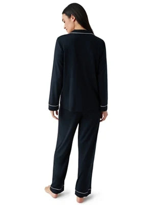 Lease to Lounge Pajama Set: Black