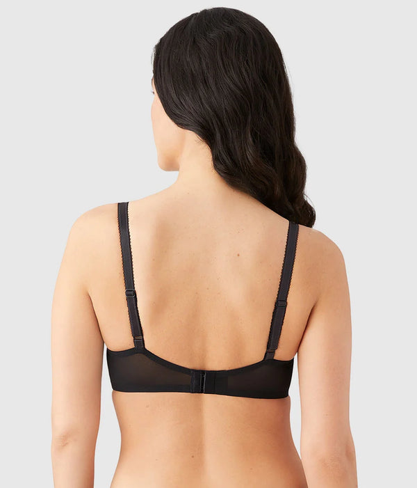Side Note Underwire Bra: Black