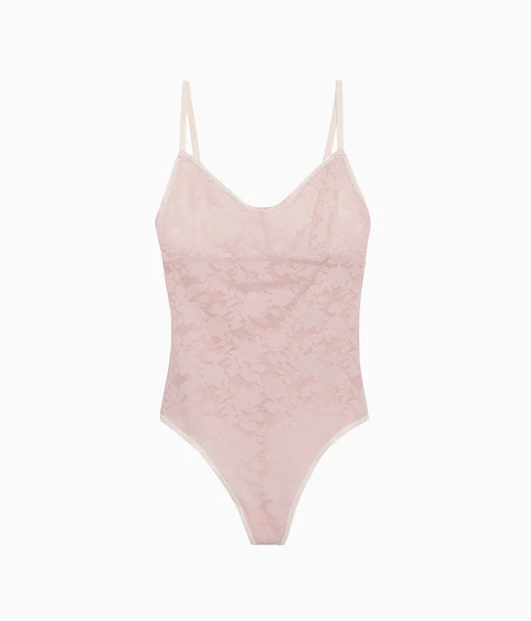 Shadow Scene Bodysuit: Blush Pink