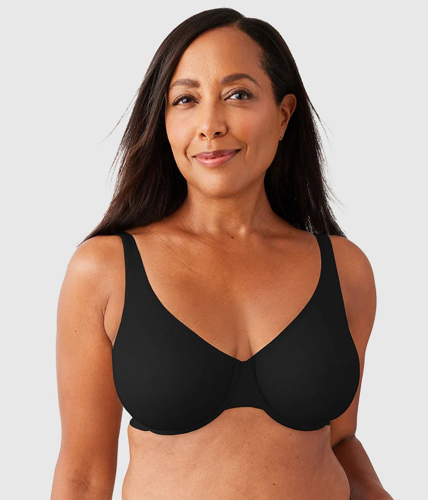 Comfortable Cool Underwire Bra: Black Main image