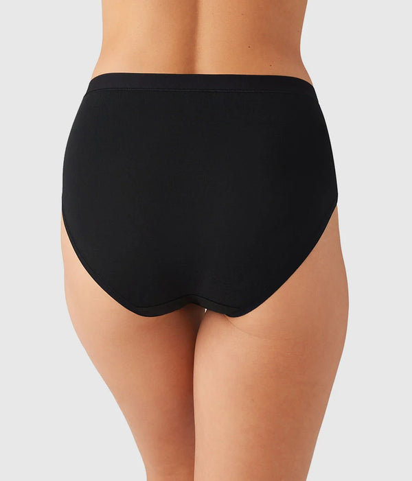 Understated Cotton Brief: Black