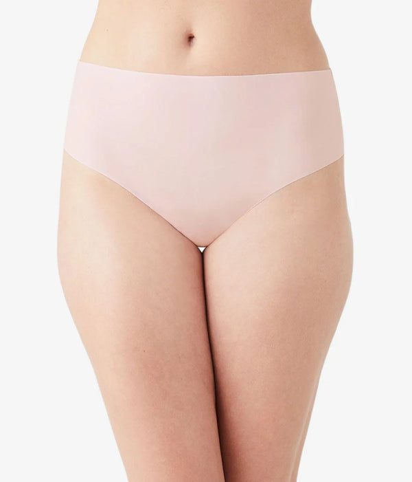 b.bare Hi-Waist Thong: Rose Smoke