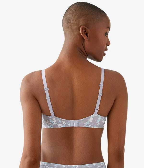 Future Foundation Wire Free T-Shirt Bra: Dream Blue/Gray Camouflage