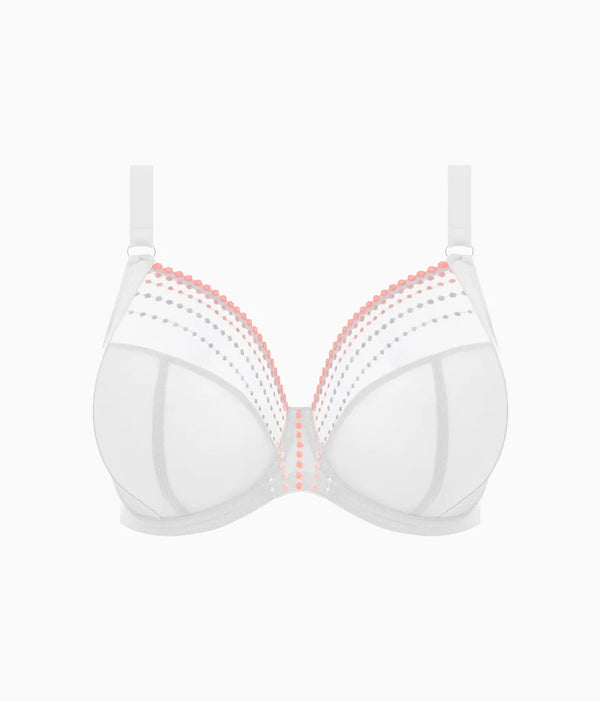 Matilda Underwire Plunge Bra: White