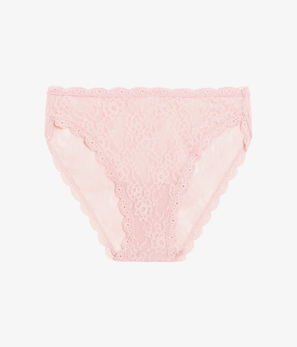 Effortlessly Lace Hi-Leg: Blush Pink