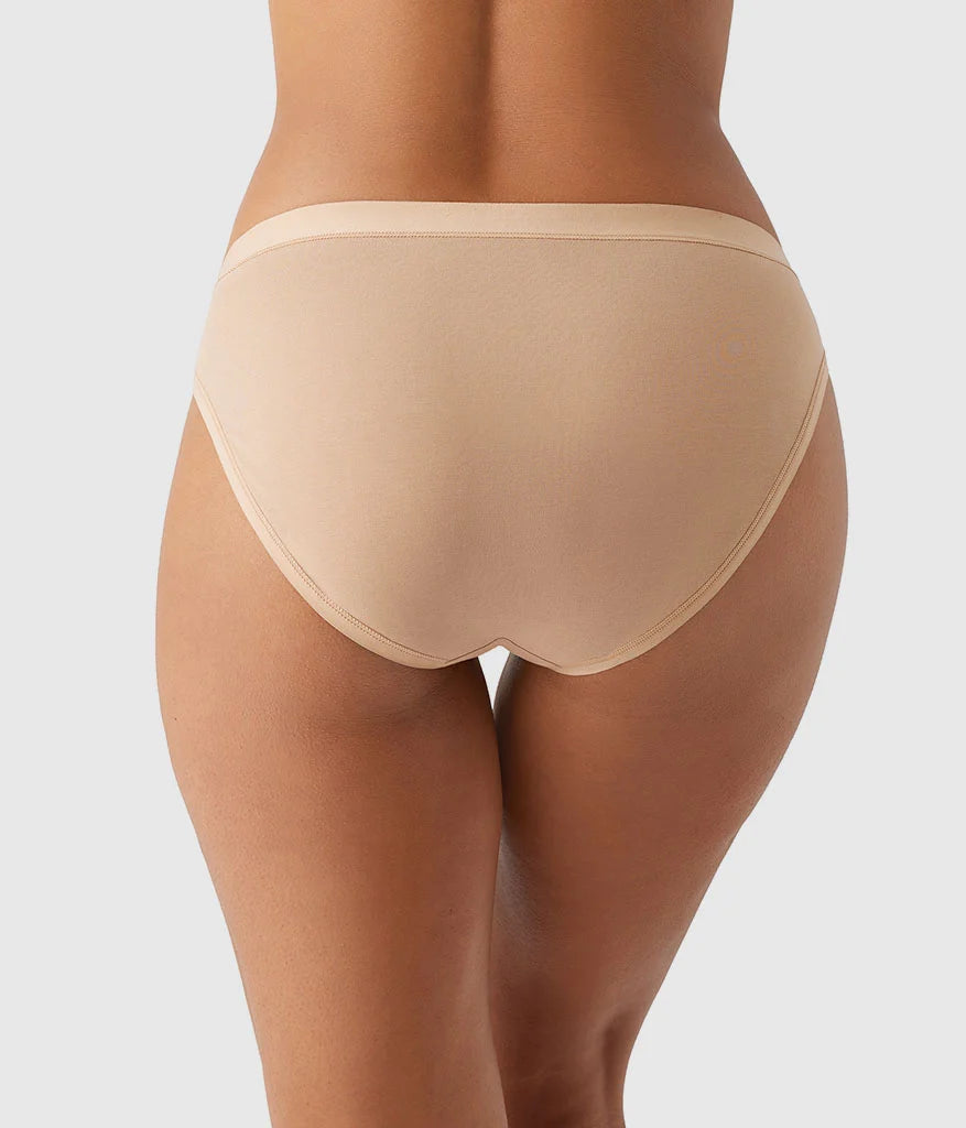 Understated Cotton Bikini: Praline