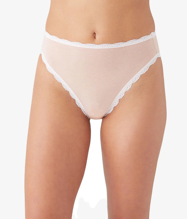 Inspired Eyelet Hi-Leg: Rose Smoke