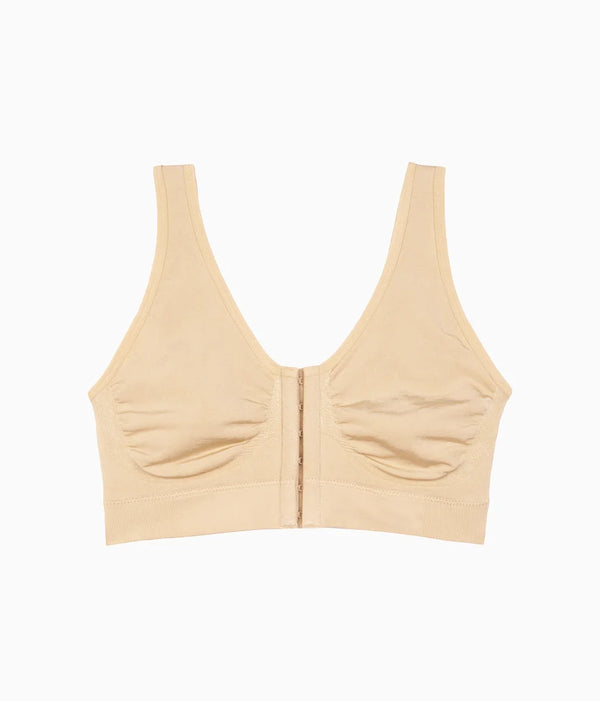 B-Smooth® Front Close Bralette: Sand
