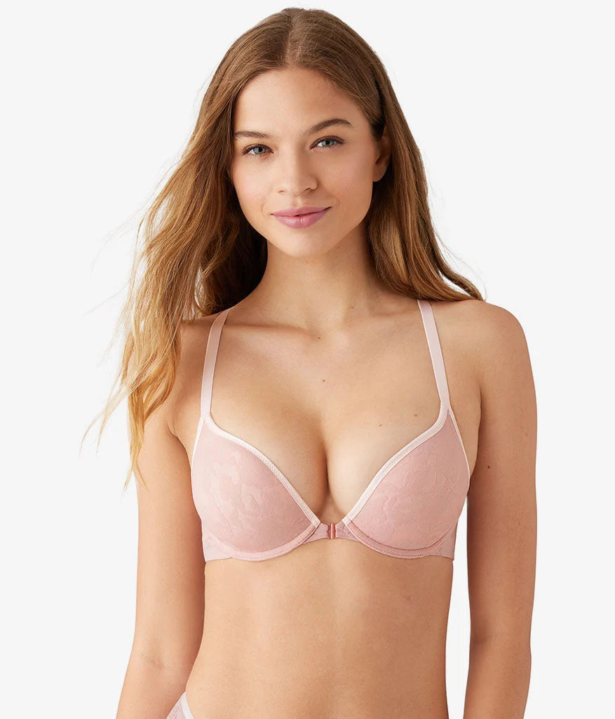 Shadow Scene Front Close Push Up Bra: Blush Pink Main image